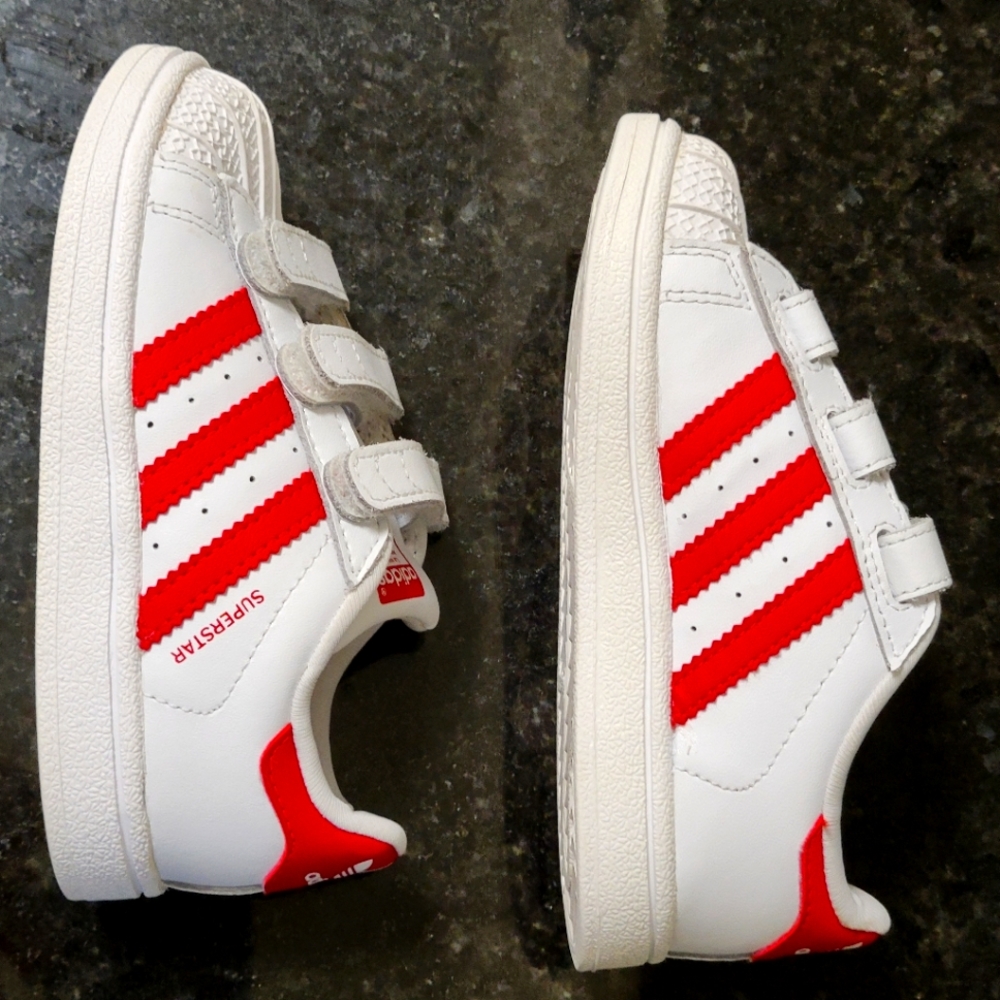 Toddler Adidas Superstar Sneakers 7.5K Little Kids Boys or Girls Shell Toes